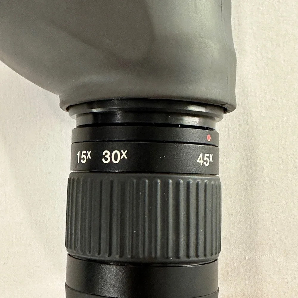 Tasco World Class 15-45x50mm Spotting Scope WC154550 Gray with Case & Cap